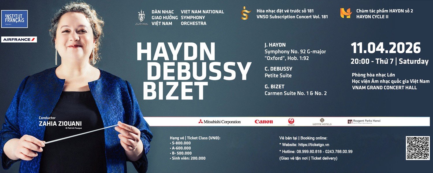 Hòa nhạc đặt vé trước số 181 - Subscription Concert Vol 181 | Conductor Zahia Ziouani