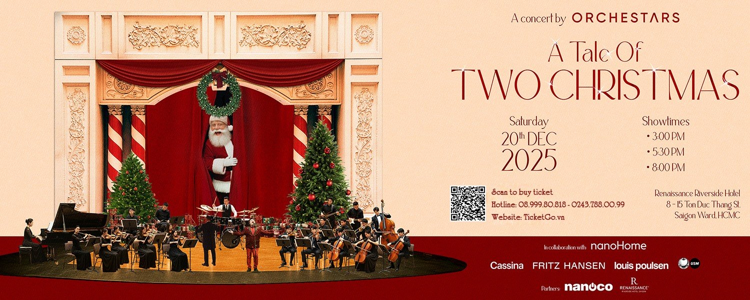Mở bán vé - A Tale Of Two Christmas - Đêm nhạc Giáng Sinh 2025 đáng nhớ tại Sài Gòn