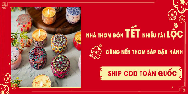 Đặt Nến Thơm sáp đậu nành - Cho nhà thơm đón Tết nhiều Tài Lộc