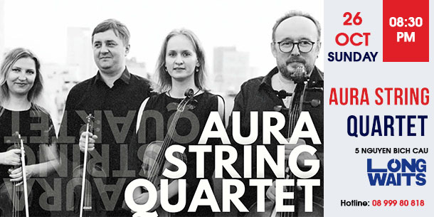 Sunday live session: A Night Of Classic at Long Waits by Aura String Quartet 