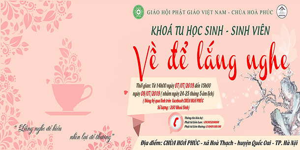 Khóa Tu Thiền Trà: VỀ ĐỂ LẮNG NGHE