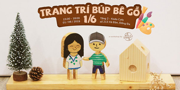 Workshop "Trang trí búp bê gỗ"