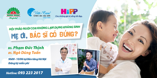 Hội thảo "Nuôi con không lạm dụng kháng sinh"