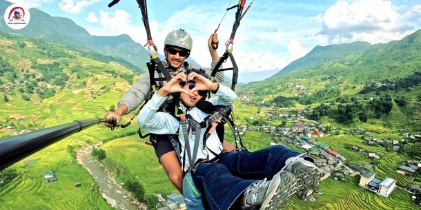 Tour bay dù lượn SaPa - Sapa Paragliding