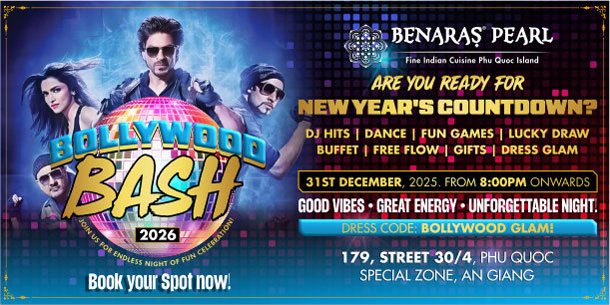 Countdown party 2026 - Đại tiệc Bollywood lớn nhất Phú Quốc.