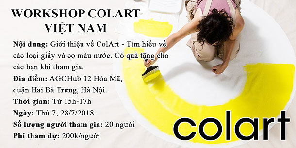 Workshop ColArt - Tìm hiểu về giấy và cọ vẽ