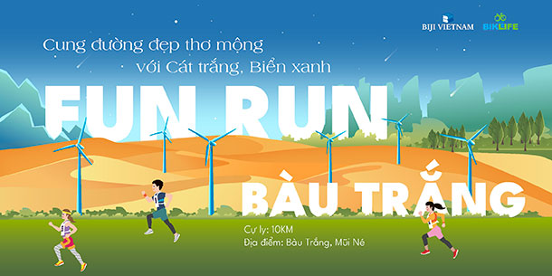 Mini run tour: CHẠY Ở BÀU TRẮNG 10KM - KHÁM PHÁ MŨI NÉ.