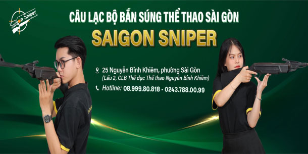 Vé trải nghiệm bắn súng thể thao tại Saigon Sniper 