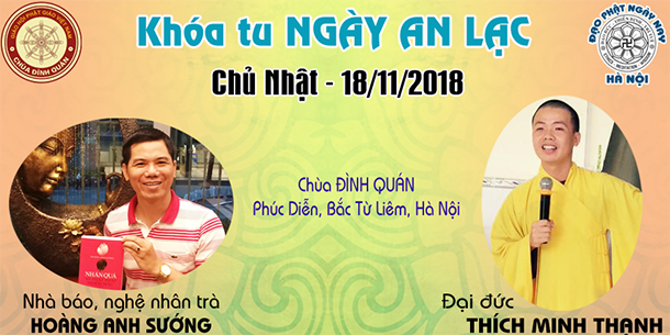 KHÓA TU NGÀY AN LẠC CHÙA ĐÌNH QUÁN - Tháng 11/2018