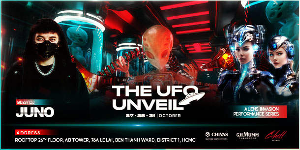 Chuỗi sự kiện Halloween 2023 - The UFO Unveil tại Chill Skybar TP.HCM