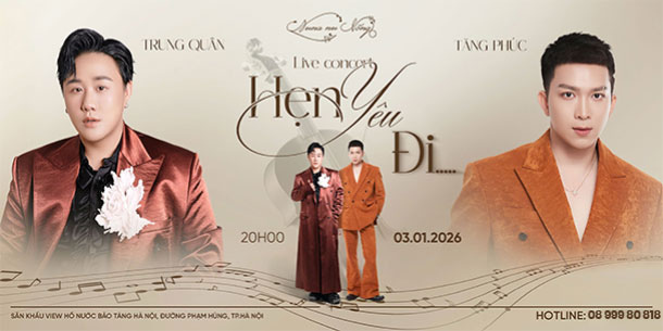 Hẹn Yêu Đi: Trung Quân - Tăng Phúc | Mua vé ngay