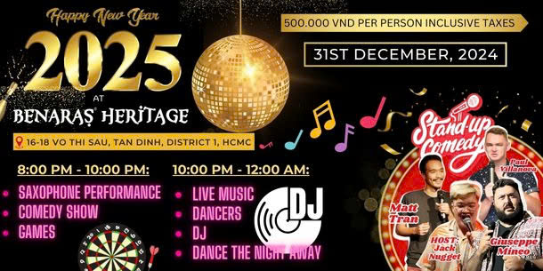 Đón Giao thừa hoành tráng tại Benaras Heritage - Countdown to New Year 2025