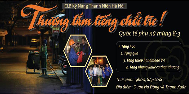 CLB Kỹ năng thanh niên Hà Nội - Thương Lắm Tiếng Chổi Tre 8/3