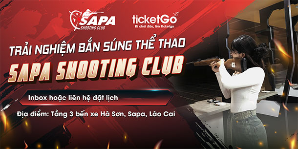 Vé trải nghiệm bắn súng thể thao Sapa Shooting Club