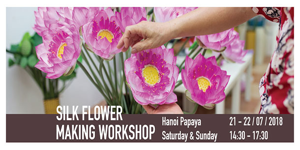 Lớp học làm hoa lụa