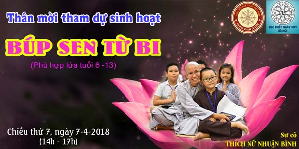 Sinh hoạt "BÚT SEN TỪ BI - KỲ 1" tại Chùa Đình Quán