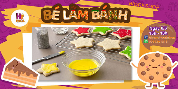 Workshop Bé làm bánh cookie