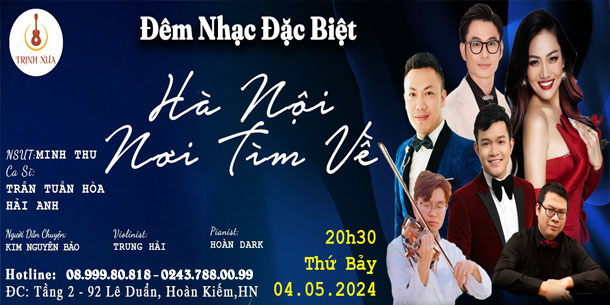 Đêm nhạc Đặc biệt - Hà Nội Nơi Tìm Về | Không gian nhạc Trịnh Xưa