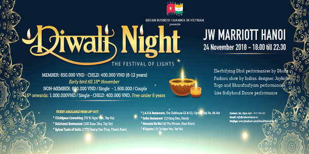 Lễ hội ánh sáng - DIWALI 2018 tại Hà Nội