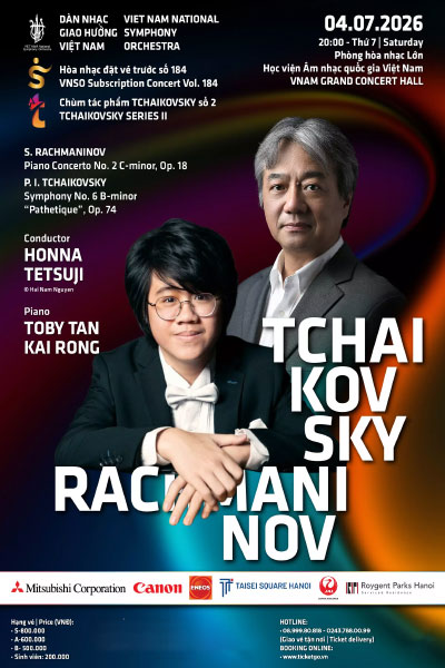 Hòa nhạc đặt trước số 184 - Subscription Concert Vol 184: Tchaikovsky Rachmaninov