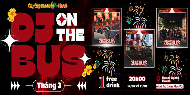 DJ on the bus - VietNam sightseeing