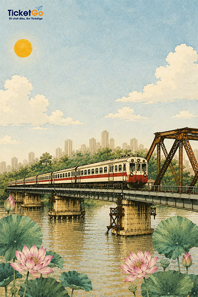Vé tàu hỏa du lịch "Hà Nội 5 Cửa Ô" - The Hanoi Train 