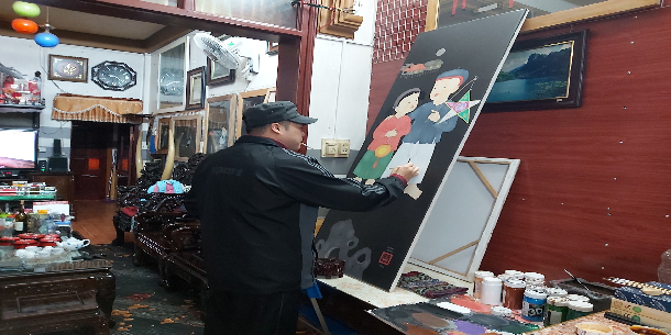 Họa sĩ Mạnh Sáng